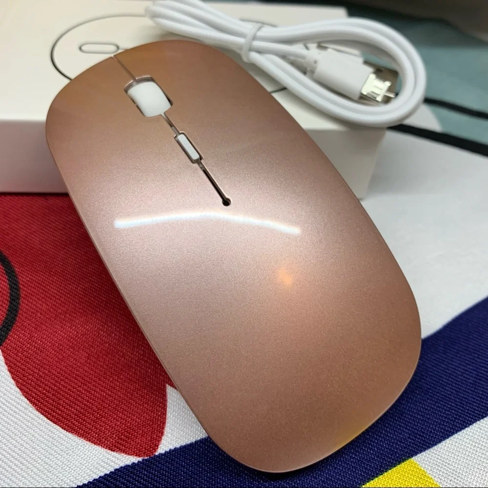 Rose Gold Bluetooth Wireless Charger Computer Mouse